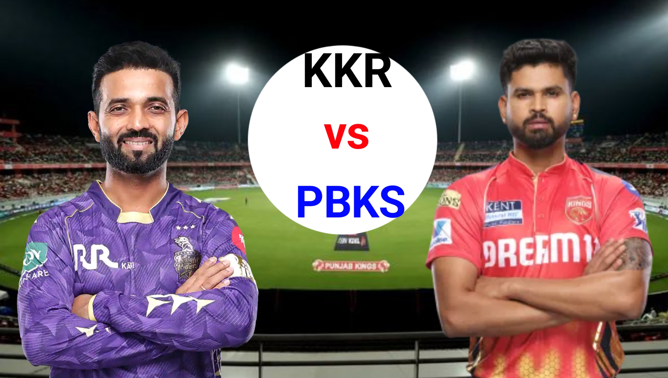 kkr vs pbks, kolkata knight riders, kings xi punjab, ajinkya rahane, shreyas iyer, ipl 2025